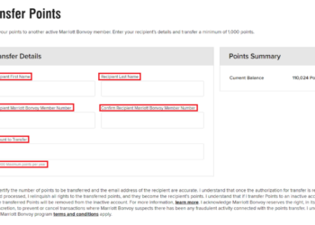 Marriott Bonvoy Transfer Partners