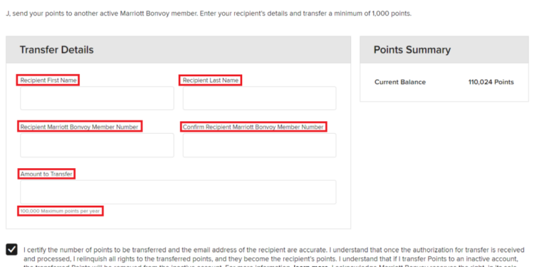 Marriott Bonvoy Transfer Partners